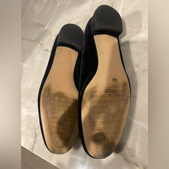 Zara Trafaluc Beetle Embellished Velvet Flats shoes limited edition SZ 39 8 Used - Picture 4 of 4